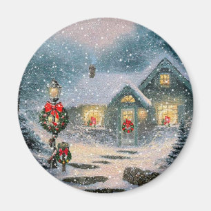 Imán Navidades Winter Cottage