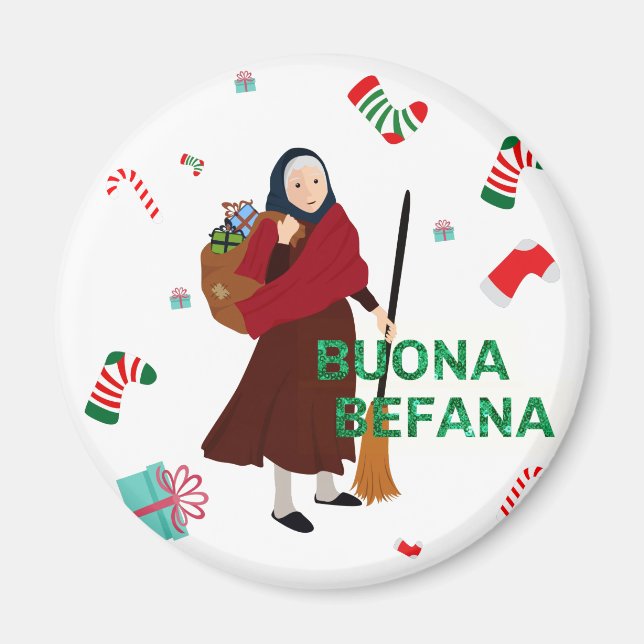 Imán navidades Witch buona Befana (Frente)
