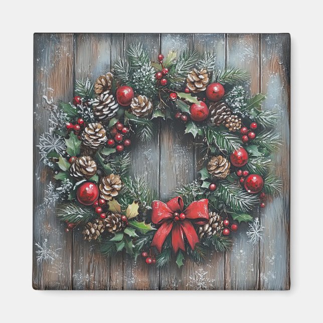 Imán Navidades Wreath Magnet (Frente)