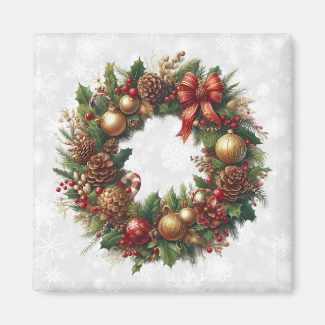 Imán Navidades Wreath Magnet (Frente)