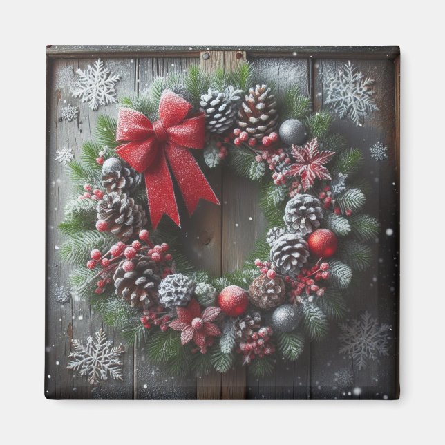 Imán Navidades Wreath Magnet (Frente)