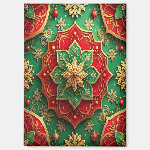 Imán Navideño Decorativo Rojo Verde