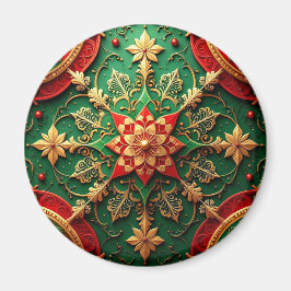 Imán Navideño Decorativo Rojo Verde