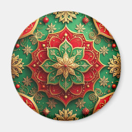 Imán Navideño Decorativo Rojo Verde