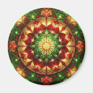 Imán Navideño Decorativo Verde Rojo