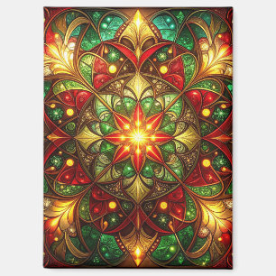 Imán Navideño Decorativo Verde Rojo