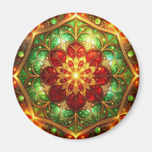 Imán Navideño Decorativo Verde Rojo