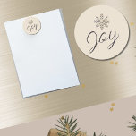 Imán navideño navideño de alegría<br><div class="desc">Este imán navideño de delicias es una fantástica adición a su decoración vacacional o como un delicioso y encantador terfista. Su elegante diseño incluye un copo de nieve dorado con champán cepillado y la palabra "Alegría" en un fondo claro, lo que eleva al instante el ambiente festivo. Ya sea que...</div>