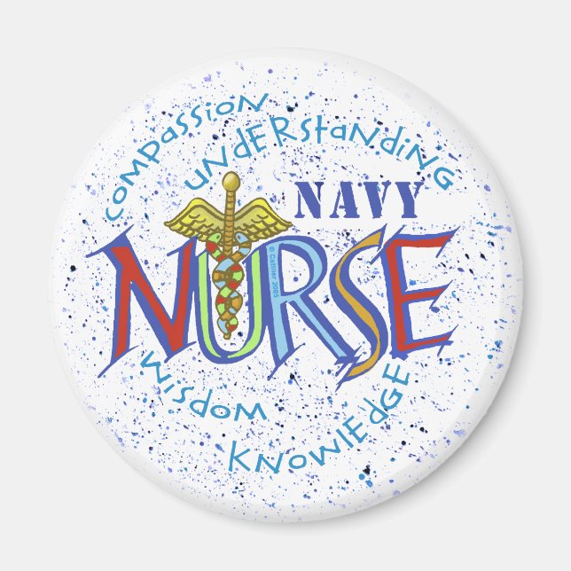 Imán Navy Nurse Motto (Frente)