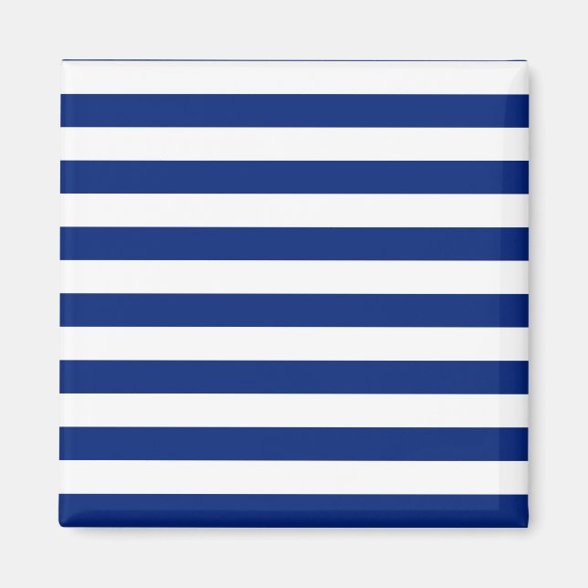 Imán Navy Stripes Decoración Náutica (Frente)