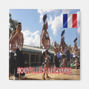 Imán NC - Nueva Caledonia - Bailarines Melanesios