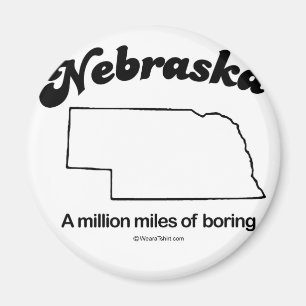 Imán NEBRASKA - "camisetas y Gea del LEMA del ESTADO de