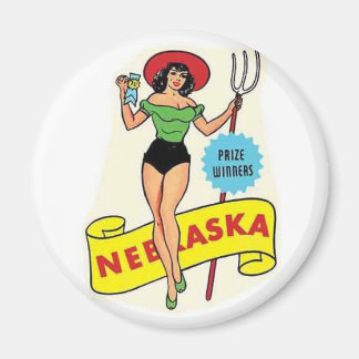 Imán Nebraska clavija chica Viaje de época