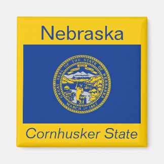 Imán Nebraska Flag Magnet