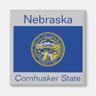 Imán Nebraska Flag Magnet