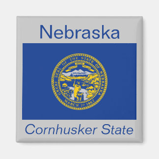 Imán Nebraska Flag Magnet