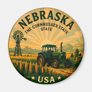 Imán Nebraska Grandes Llanuras Corazón Viaje