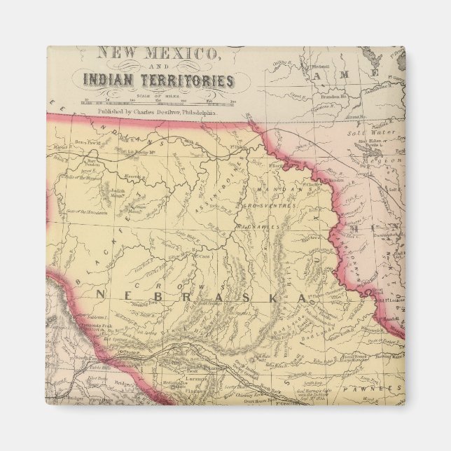 Imán Nebraska, Kansas, Nuevo México (Frente)