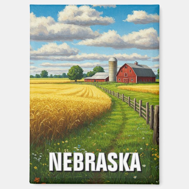 Imán Nebraska Travel (Anverso)