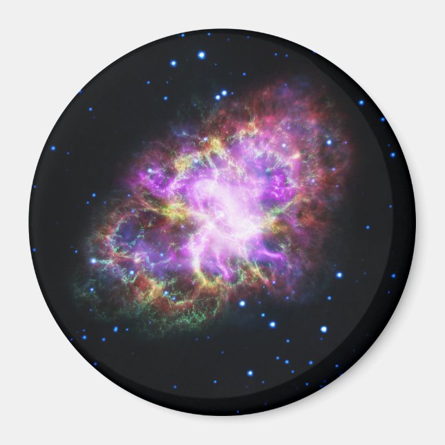 Imán Nebulosa de cangrejo Supernova Compuesto de hubble (Frente)