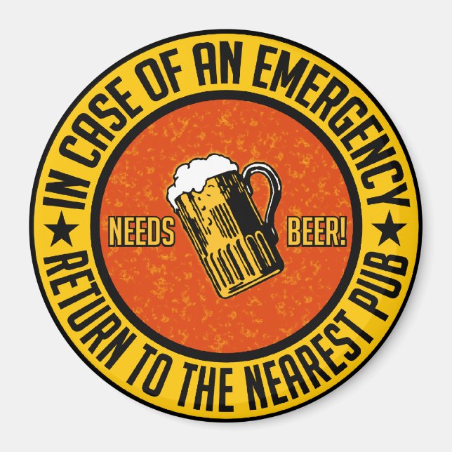 IMÁN ¡NECESITA CERVEZA! (Frente)