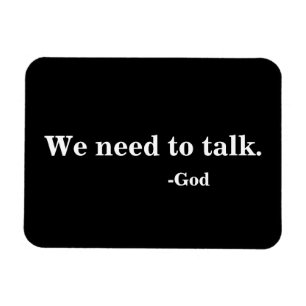 Imán Necesitamos hablar -Dios