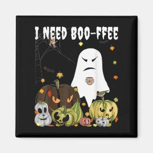 Imán Necesito Boo-ffee Fantasma Jack-o-lantern Amante d
