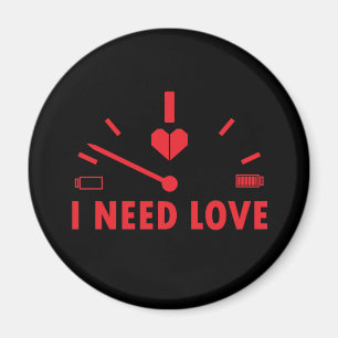 Imán Necesito el velocímetro de amor T-Shirt