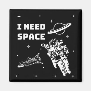 Imán Necesito espacio geek