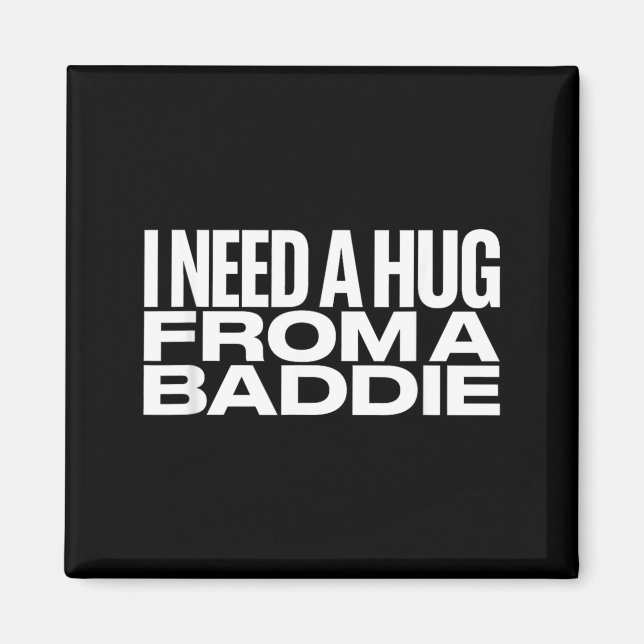 Imán Necesito un abrazo de un meme malvado (Frente)