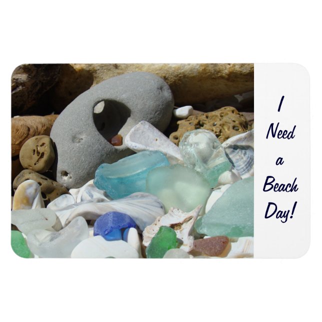 Imán ¡Necesito un día de playa! (Horizontal)