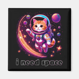 Imán Necesito un gato espacial