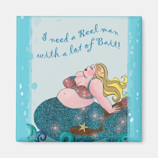 Imán Necesito un hombre REEL con muchos imanes BAIT (Frente)