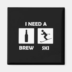 Imán Necesito Una Cerveza Graciosa Brewski Que Tome Esq
