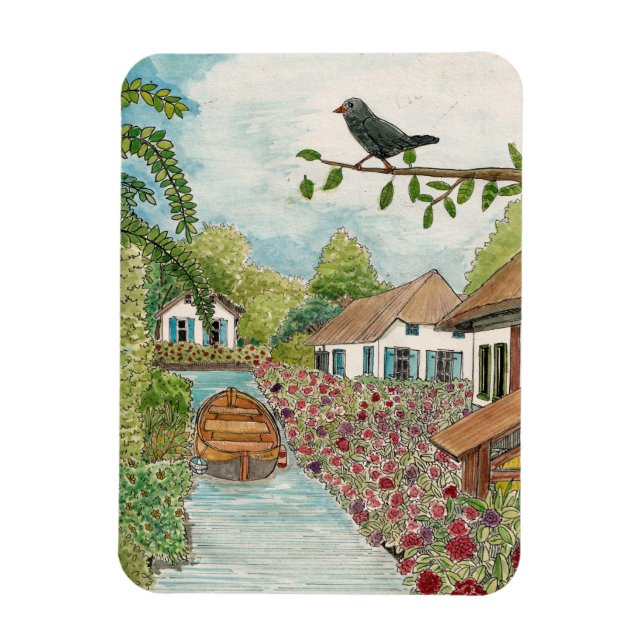 Imán Neerlandesa Venecia Giethoorn Países Bajos Inverna (Vertical)