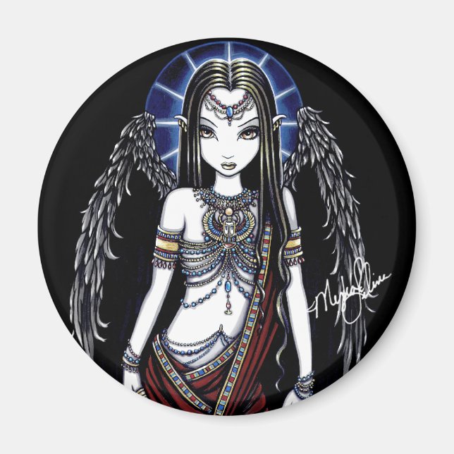 Imán Nefertari Egyptian Angel Magnet (Frente)