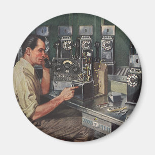 Imán Negocio Antiguo, Reparador de Teléfonos de Pago