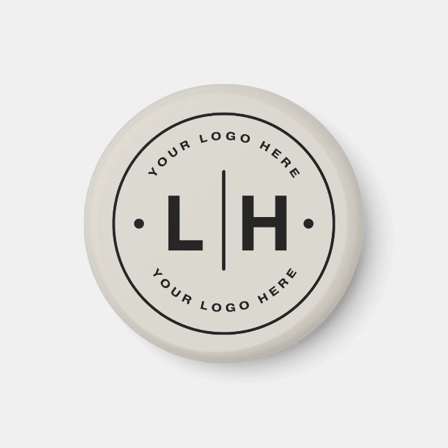 Imán Negocio de Logotipos Personalizados Modernos (Frente)