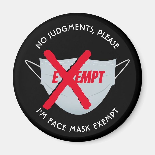 Imán Negra | EXENCIÓN DE MÁSCARA (Frente)