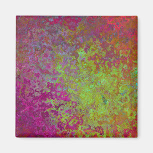 Imán Negrita, Colorida, Pintada De Plata, Abstrato De G