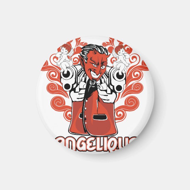 Imán negro angelista (Frente)