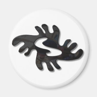 Imán Negro brillante Adinkra-peace