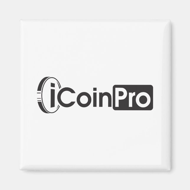 Imán Negro de iCoinProLogo (Frente)