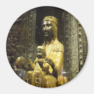 imán negro de Montserrat del madonna