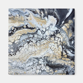 Imán negro de oro y blanco negrita