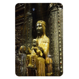 imán negro del flexi de Montserrat del madonna
