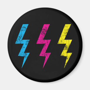Imán negro del relámpago del Grunge