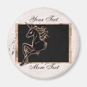 Imán negro del unicornio