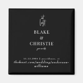 Imán Negro en la última boda Guardar la fecha