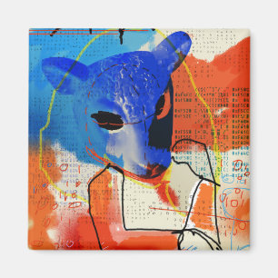 Imán Negro huérfano el   MK - silueta de la máscara d